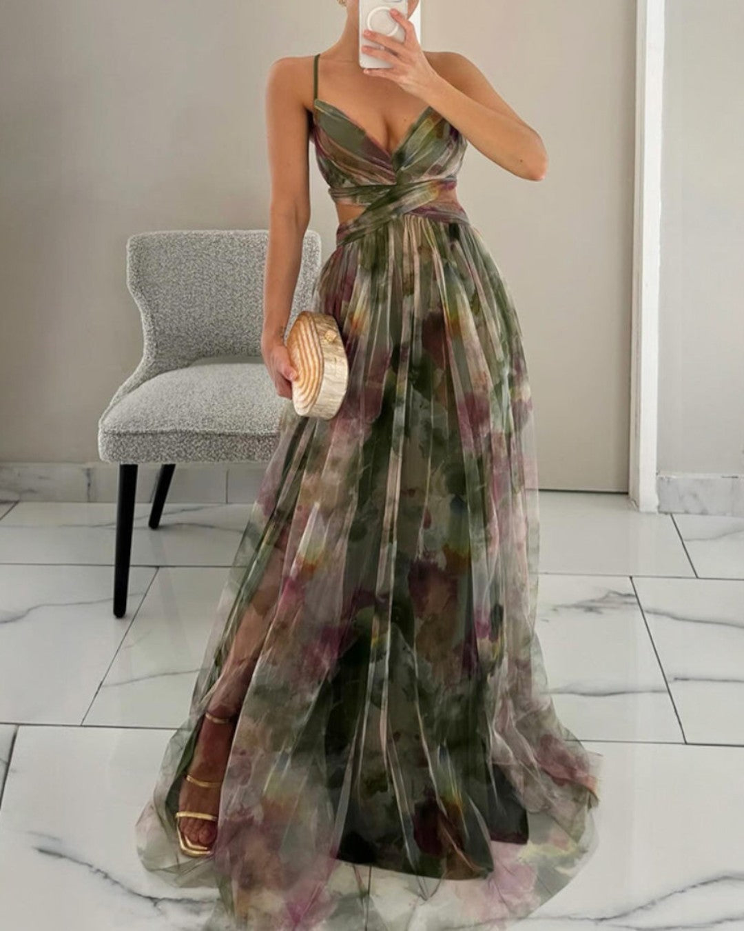 MÁRIA™ | Giselle | Virágmintás maxiruha