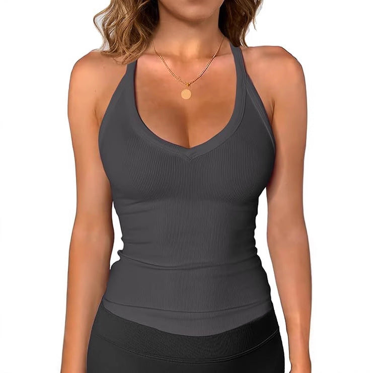 MÁRIA™ | Riviera | Bordázott V-nyakú Top