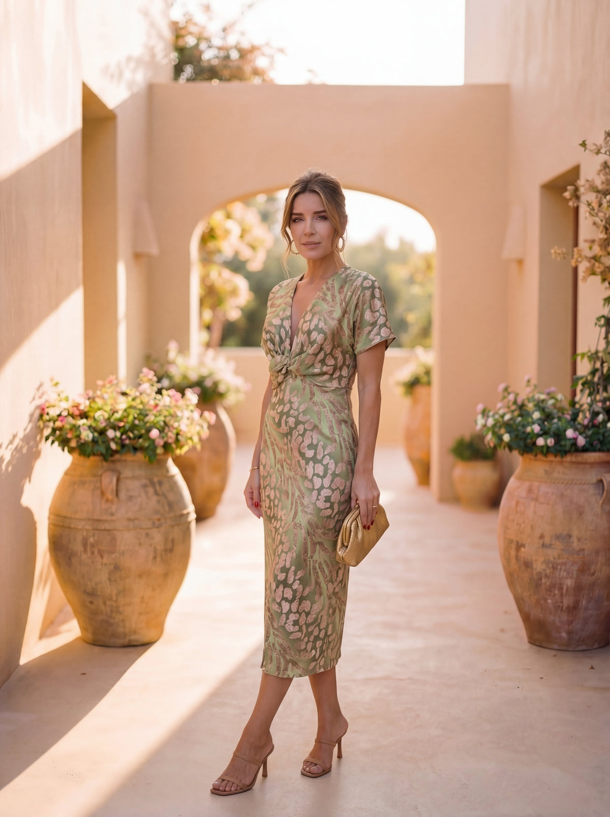 MÁRIA™ | Calandra | Elegáns midiruha