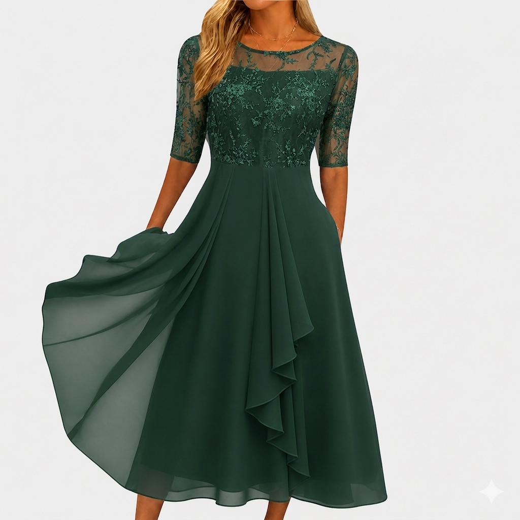MÁRIA™ | Blanca | Elegáns csipkeruha