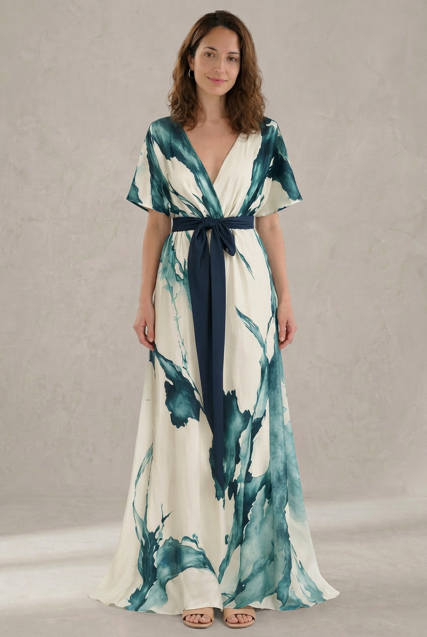 MÁRIA™ | Marina Akvarell | Elegáns ruha