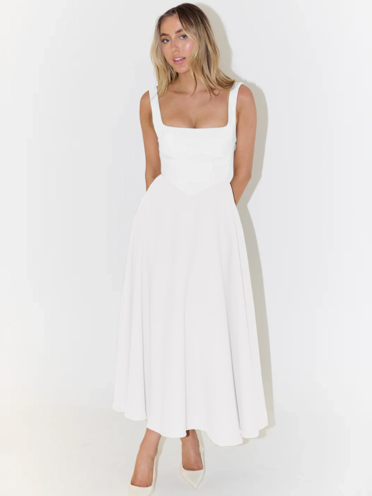 MÁRIA™ | Grace | Kockás mintás midiruha
