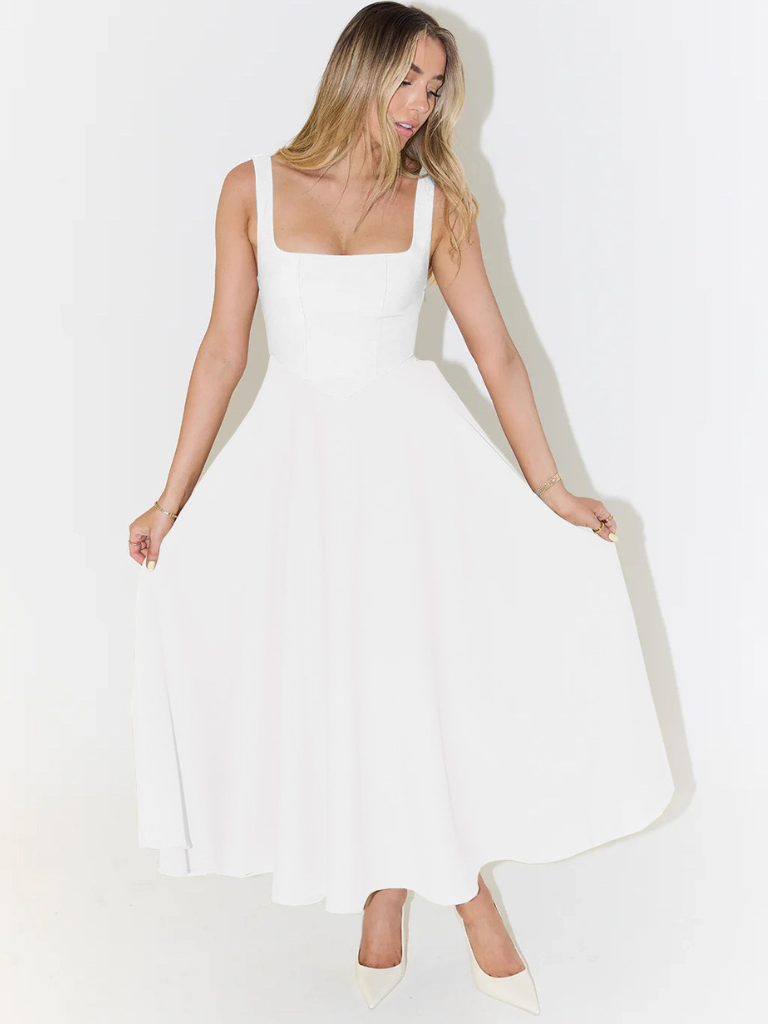 MÁRIA™ | Grace | Kockás mintás midiruha