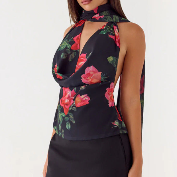 MÁRIA™ | Celeste | Fűzős Halter Top