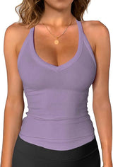 MÁRIA™ | Riviera | Bordázott V-nyakú Top