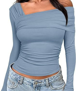 MÁRIA™ | Milan | Hosszú Ujjú Félvállas Top