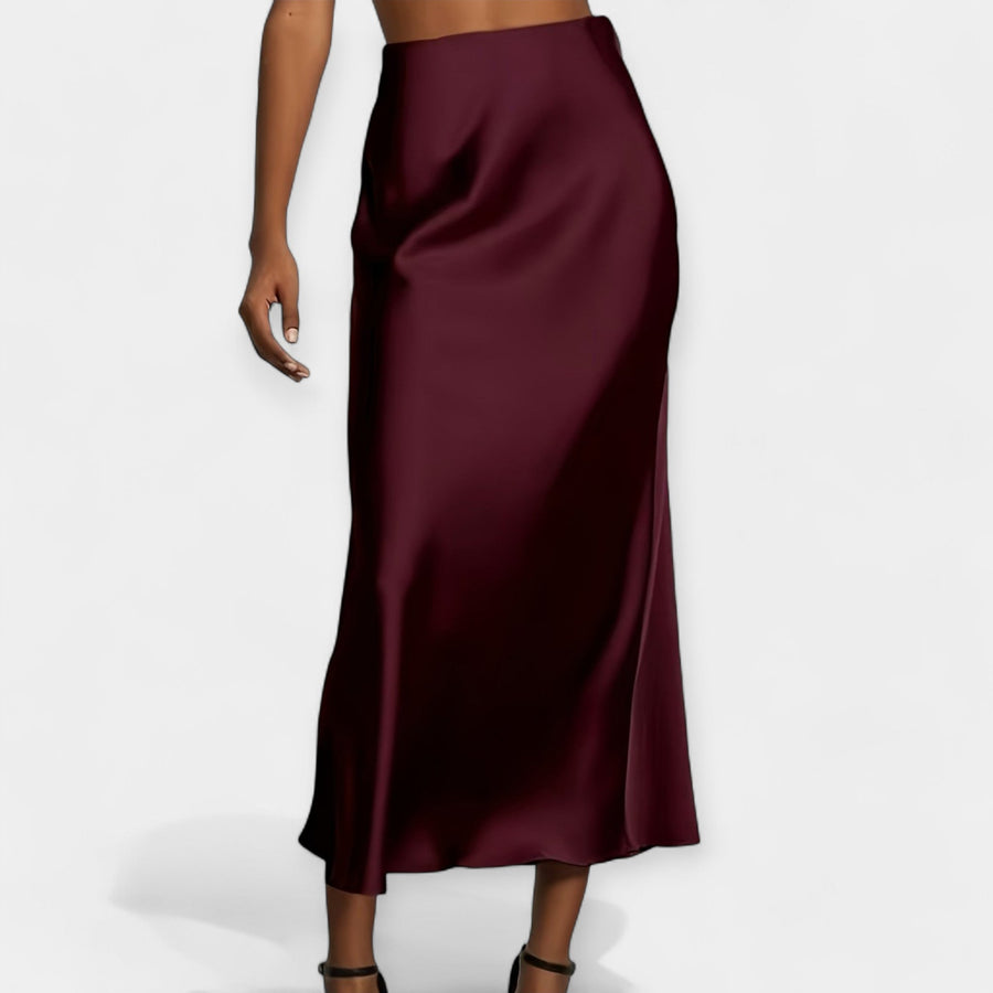 MÁRIA™ | Elsa | Szatén Hosszú Szoknya