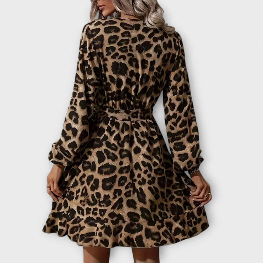 MÁRIA™ | Cali | Leopárd Mintás Rövid Ruha