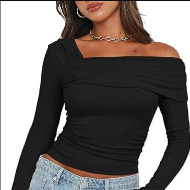 MÁRIA™ | Milan | Hosszú Ujjú Félvállas Top