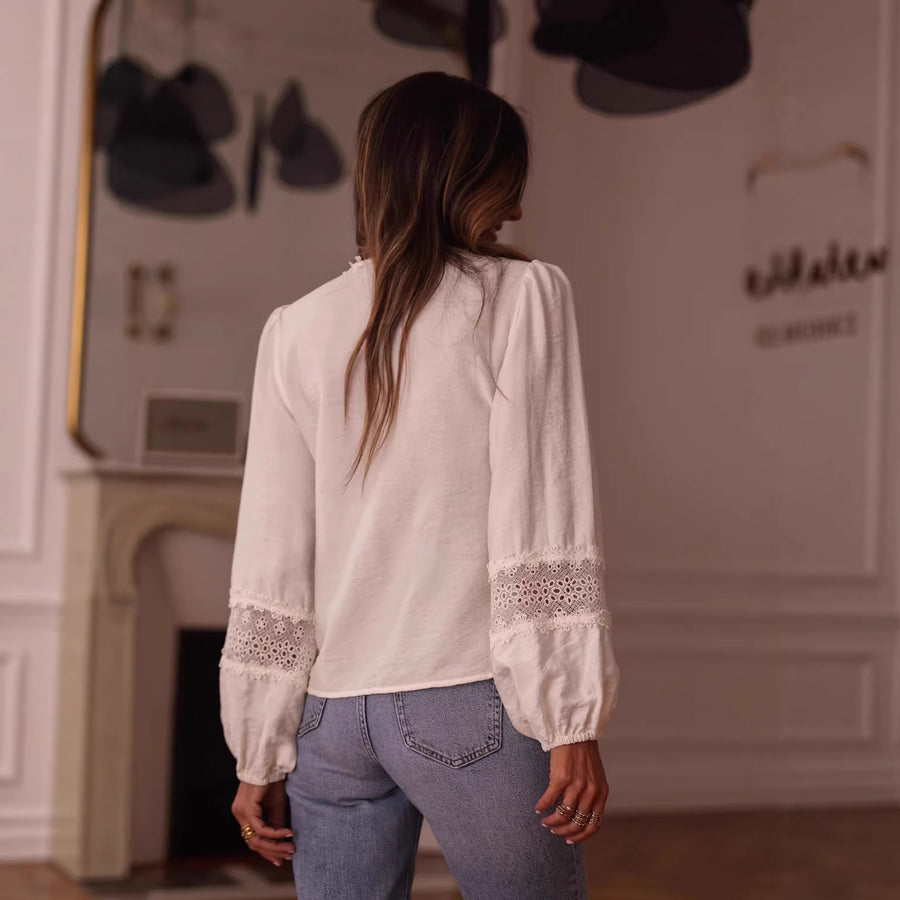MÁRIA™ | Eloise | Hímzett Ingblúz