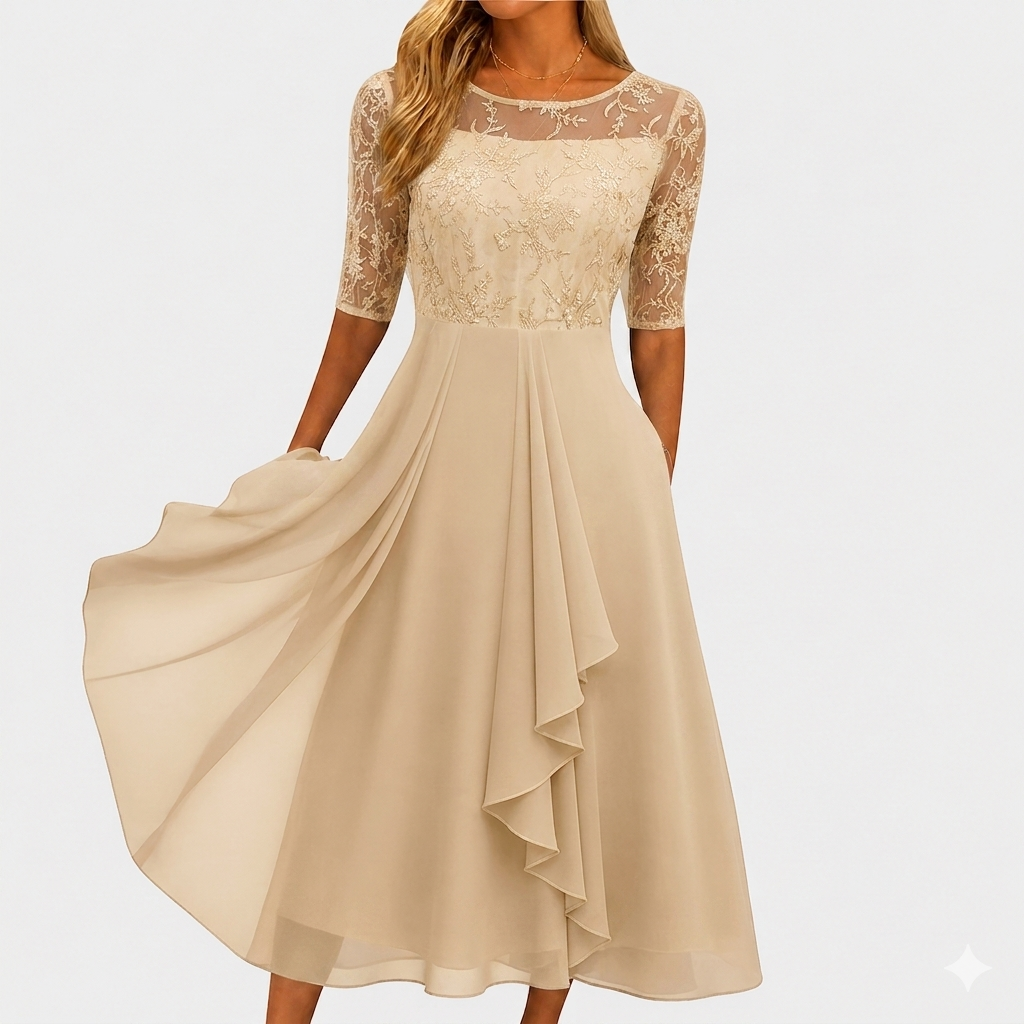 MÁRIA™ | Blanca | Elegáns csipkeruha