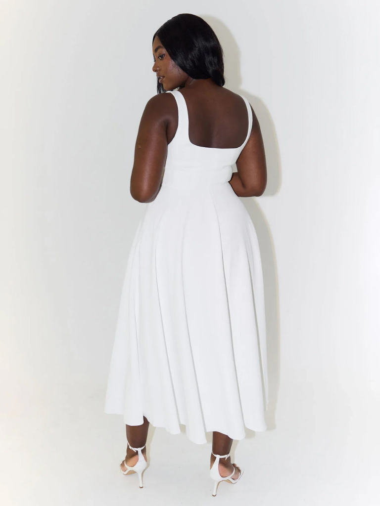 MÁRIA™ | Grace | Kockás mintás midiruha