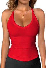 MÁRIA™ | Riviera | Bordázott V-nyakú Top