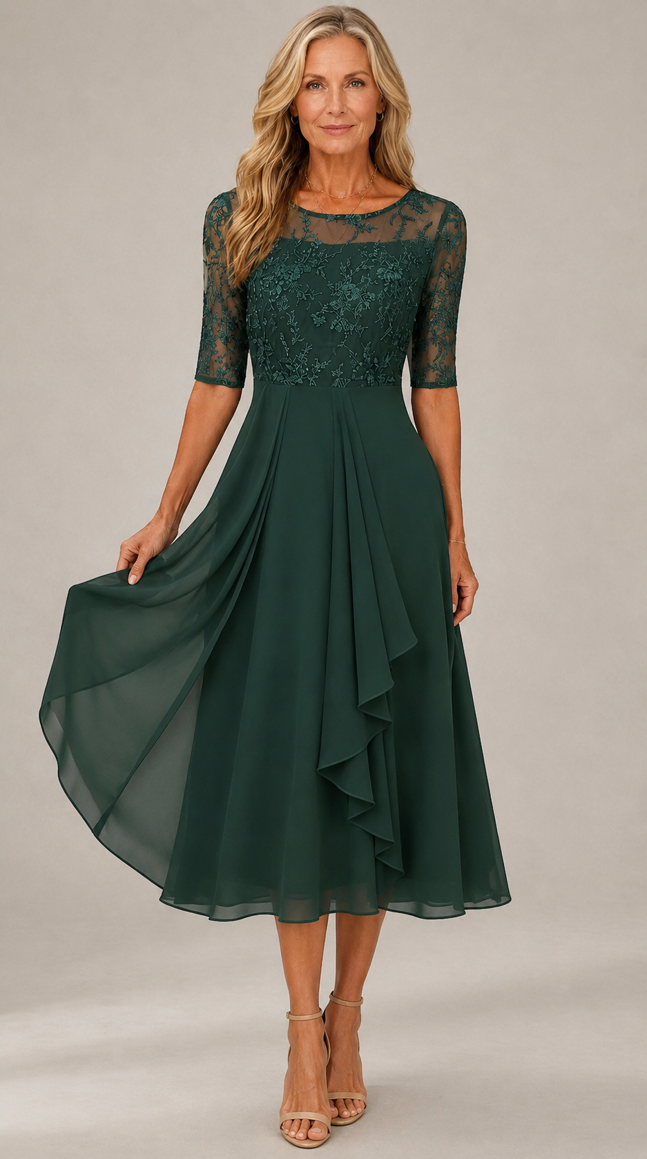 MÁRIA™ | Blanca | Elegáns csipkeruha