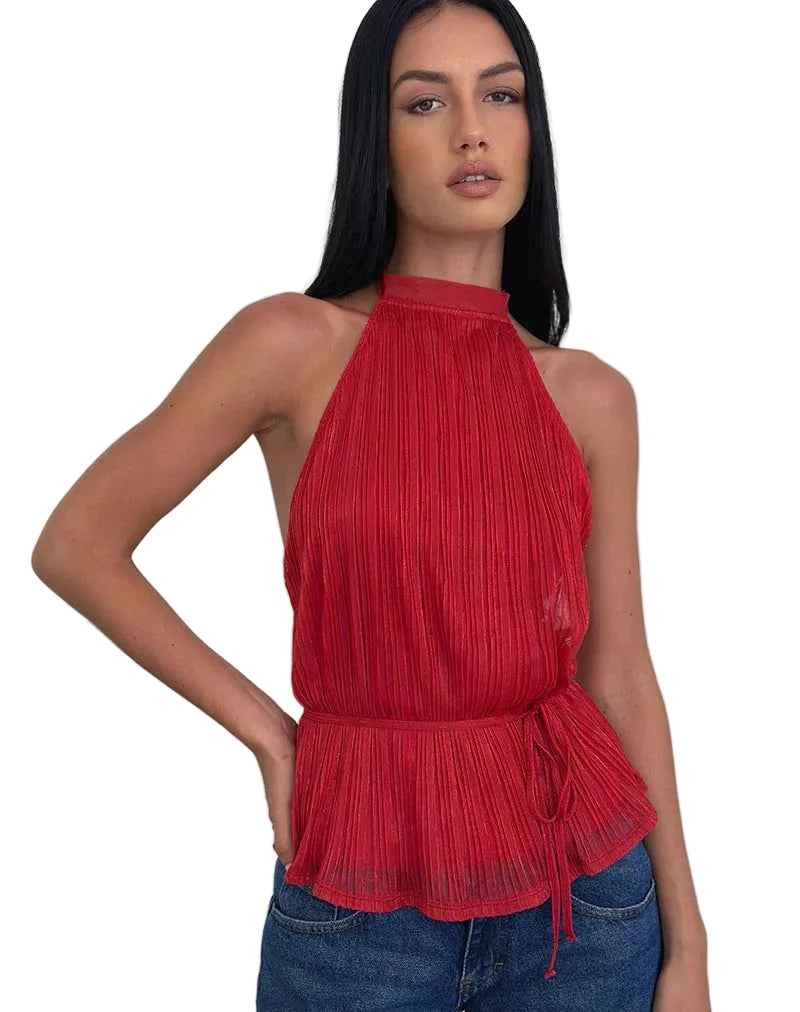 MÁRIA™ | Esme | Nyitott Hátú Halter Top