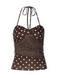 MÁRIA™ | Andrea | Pöttyös Halter Top