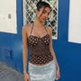 MÁRIA™ | Andrea | Pöttyös Halter Top