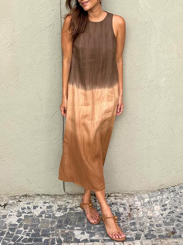 MÁRIA™ | Mária | Lágy esésű maxiruha elegáns színátmenettel